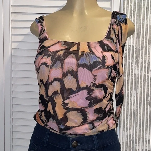 NWT Avenue Print Tank Top Size L - Picture 5 of 8